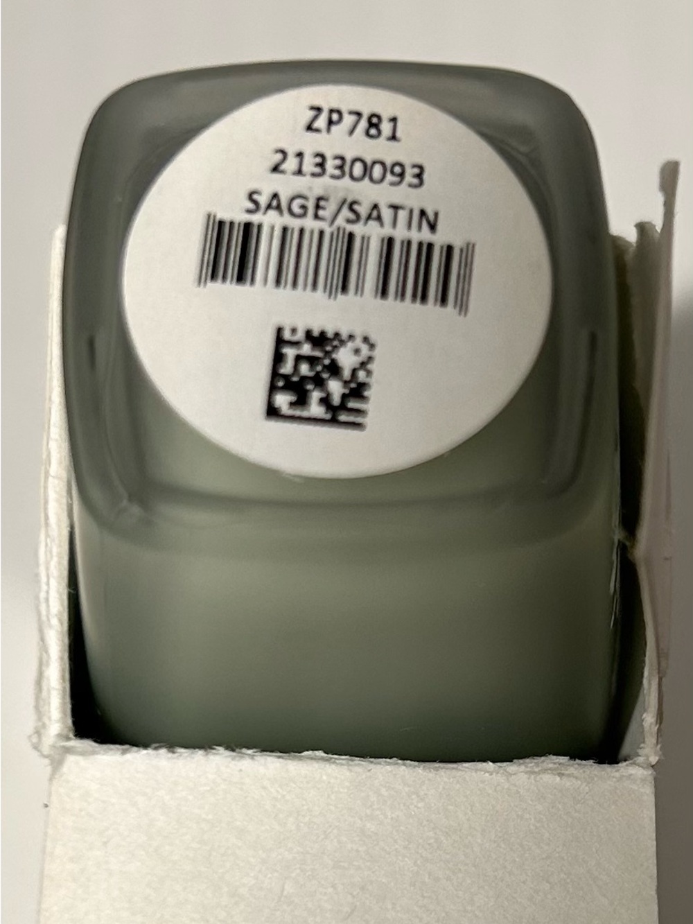 NWOT/NIB Zoya Satin Nail Lacquer - Sage Green. Matte - Picture 4 of 8
